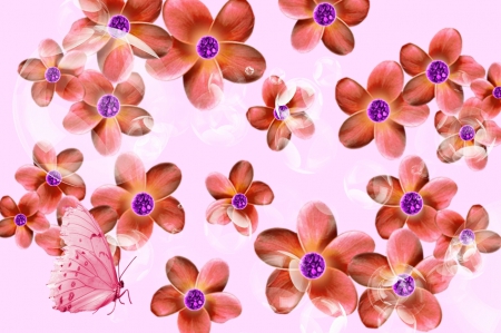 ♥~Flowers~♥ - flowers, flower, art, pink