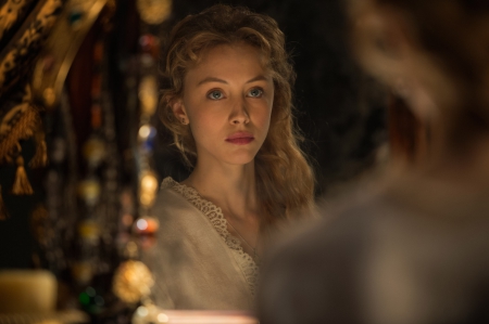 Sarah Gadon as Mirena - woman, sarah gadon, actress, movie, girl, fantasy, mirena, dracula untold, dark, mirror, blonde