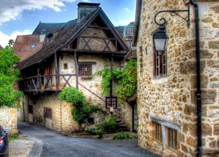 France - houses, street, building, travel, france, architecture, house