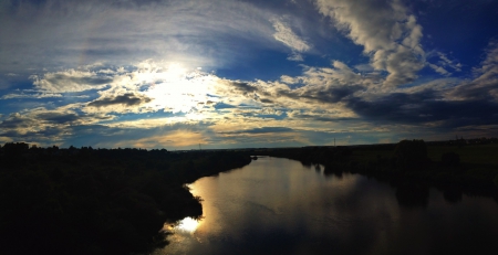 * Rover * - sky, nature, sunset, river