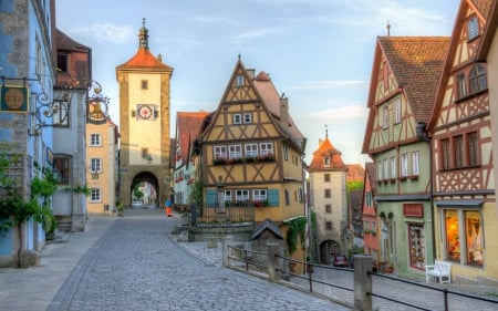 Rothenburg, Germany - houses, cobble stone, rothenburg, germany