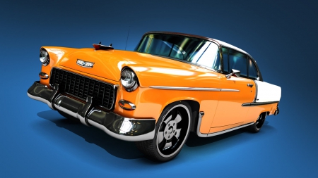 1955 Chevy Bel Air - auto, bel air, custom car, chevy