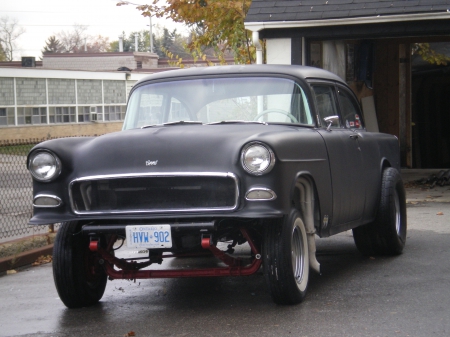 1955 Chevy Gasser - street rod, gasser, hot rod, chevy