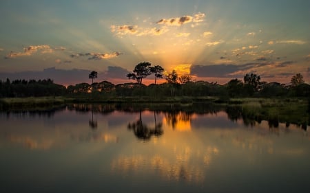 * AMAZING SUNSET * - sky, dark, nature, sunset