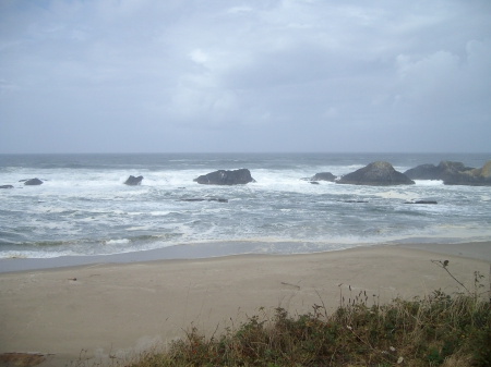 Pacific Ocean - nature, beach, ocean, stormy