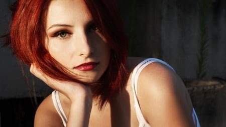 redhead girl - beauty, redhead, cute, blonde