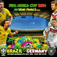 BRAZIL - GERMANY SEMI-FINALS WORLD CUP 2014