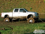 FORD F250 PICKUP STUCK IN THE MUD