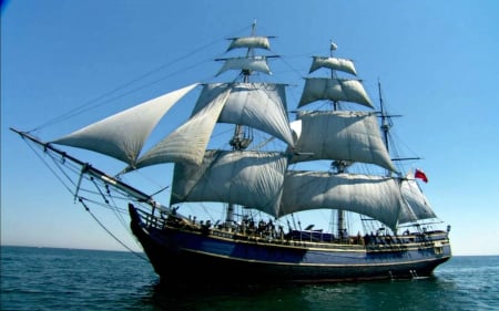 HMS Bounty 3 - British, Clipper, Water, Bounty