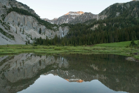 mountain lake - nature, fun, lake, cool, mountain, forest