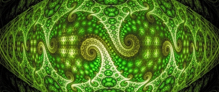 Green Patterns - monitors, hd, abstract, dual, 3d, green