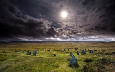 âœ¿âŠ±â€¢â•®Field  â•­â€¢âŠ°âœ¿ - sky, field, dark, nature, sunshine