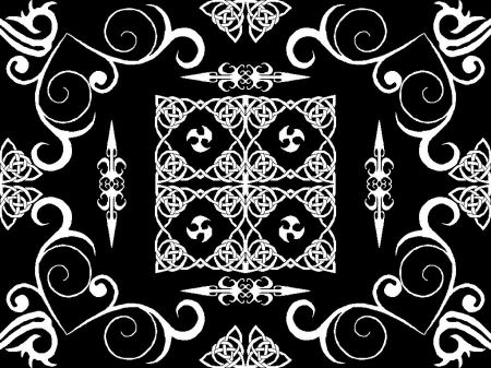 white & black - abstract, black, 22657, white