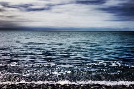 Sea - beach, sea, blue, waves