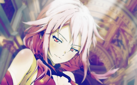 Yuzuriha Inori - pretty, yuzuriha inory, anime, female, scene, maiden, gloomy, long hair, inori, gloom, sorrow, nice, pink hair, anime girl, beautiful, guilty crown, hot, girl, beauty, lovely, sweet, lady, sexy