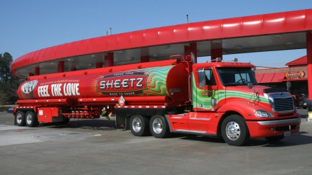 Sheetz - sheetz, tanker, red, truck