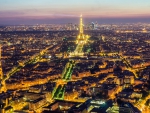 Nightscape of Paris, France