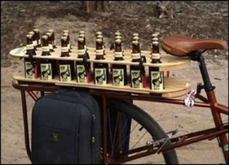 BEER BIKE - beer, back, pack, bike