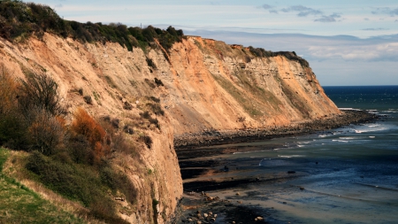 Cliff - nature, mount, ocean, cliff