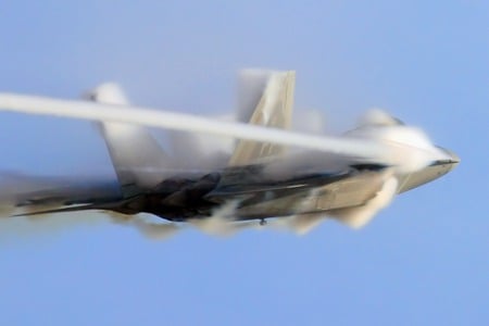 F-22 Raptor - fighter, jet, wing, air, military, firepower, plane, aircraft, force, bomber