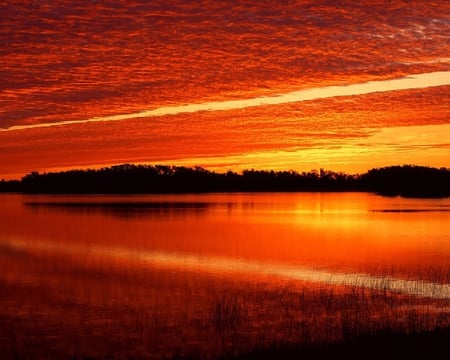 GLORIOUS SUNRISE - sunrise, ocean, glorious, red