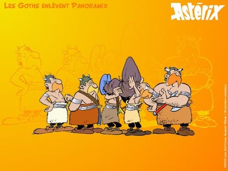 Asterix Family - goth, family of asterix, rene goscinny, albert uderzo, asterix and obelix