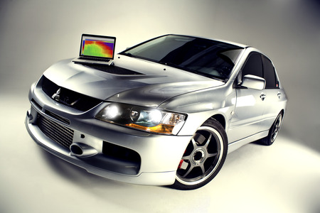 EVO IX - car, mitsubishi, tuning, lancer, evo