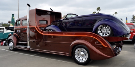 Kool Transport & Piggyback Rod - street rod, truck, transport, hot rod