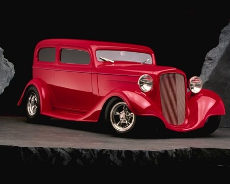 Red-street-rod - street rod, auto, car, hot rod