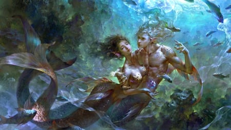 Romance - merfolk, ocean, mermaid, magic, fantasy