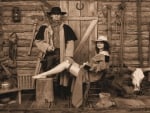 Old West Couple