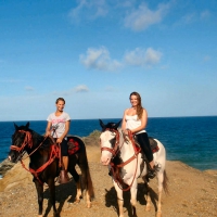 Cowgirls On A Beach