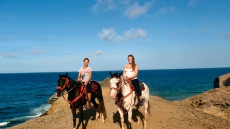 Cowgirls On A Beach - Other & People Background Wallpapers on Desktop ...