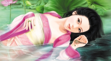 Oriental Beauty - beauty, oriental, girl, cg