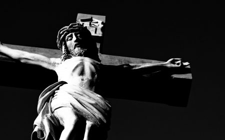 Kreuz - cross, jesus, black, dark