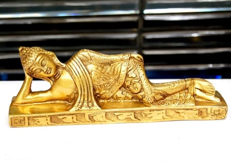 buddha - lying, golden, buddha, ab