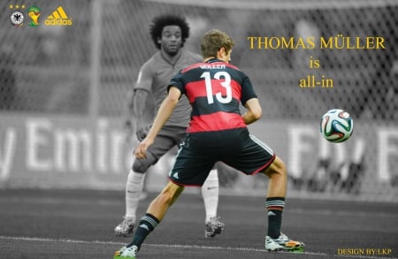 THOMAS MULLER - germany, football, brasil, world cup, semi-final