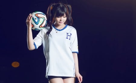 Model - ball, girl, women, model