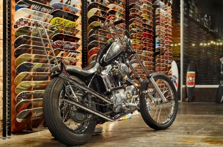 Skate Shop Harley - bike, motorcycle, chopper, harley