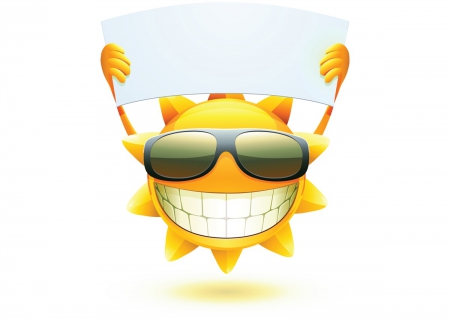 Happy sun - teeth, sun, sunglasses, summer, smile, happy