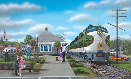 Norcross Love affair - affair, love, couple, station, trains
