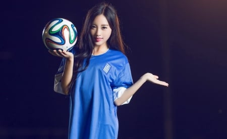 Model - ball, girl, women, model