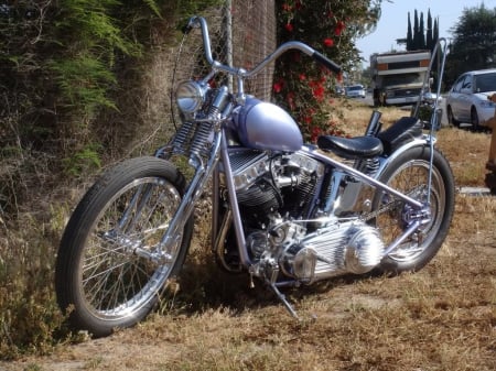 Harley Davidson Panhead - davidson, bike, old school, harley