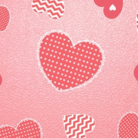 Coral And White Hearts