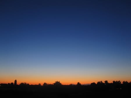 Sunset - horizon, summer, blue, photography, sunsets, sunset, view, red, sky