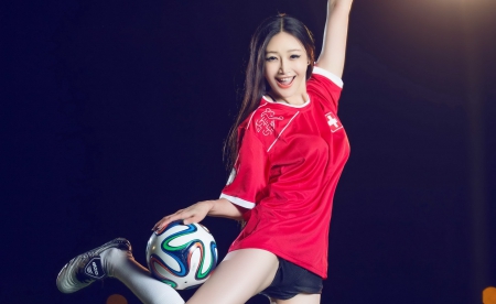 Model - hairs, women, ball, model