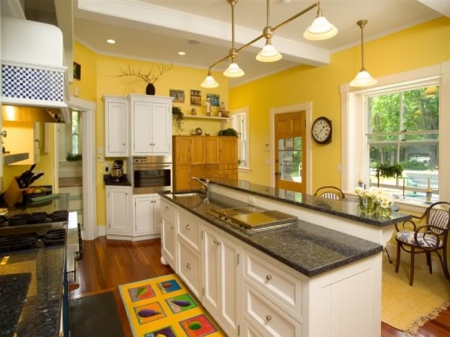 Sunny kitchen - abstract, yellow, design, photography, kitchen