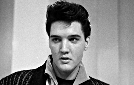 Elvis Presley - white, black, elvis presley, rock n roll, singer, actor, man