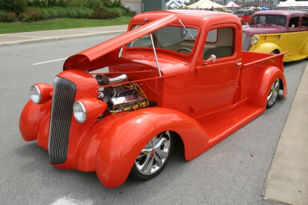 Orange Crush Street Rod - truck, pickup, street rod, orange crush