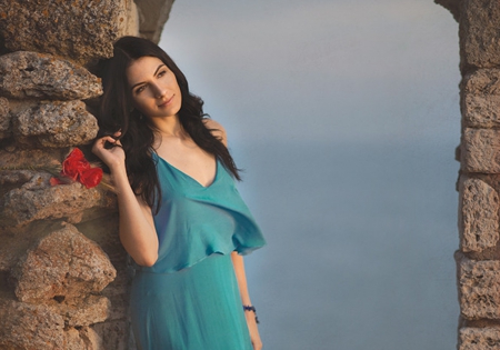 Smile - smile, woman, model, beauty, brunette